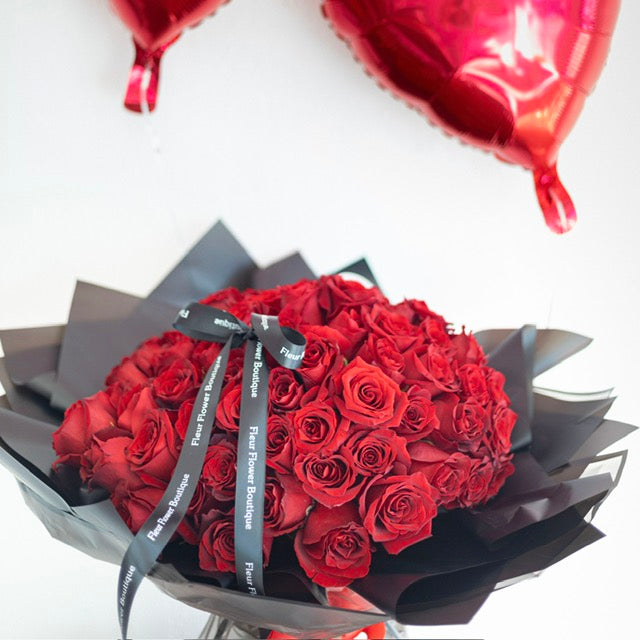 BOUQUET 75 RED ROSES